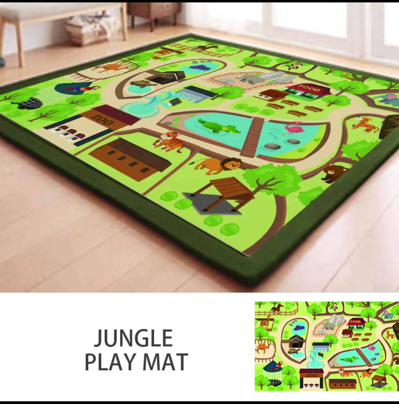 TATAMI MEMORY FOAM MAT JUNGLE PLAY MAT